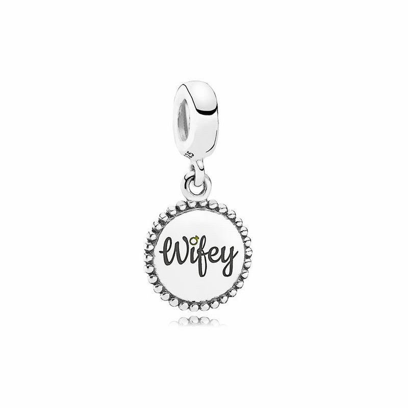 Pandora Wifey Charm Clearance NZ, Sterling Silver (106973-UJL)